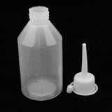 Max 16pcs 100ml Clear White Glue Applicator Bottle Long Tip with Cap