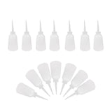 Max 14pcs 250ml Clear White Thick Plastic Liquid Glue Applicator Bottle