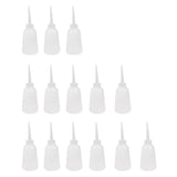 Max 14pcs 250ml Clear White Thick Plastic Liquid Glue Applicator Bottle