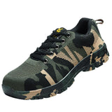 Max Steel Toe Camouflage Safety Work Shoes for Industrial Construction 260mm