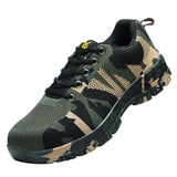 Max Steel Toe Camouflage Safety Work Shoes for Industrial Construction 260mm