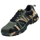 Max Steel Toe Camouflage Safety Work Shoes for Industrial Construction 260mm