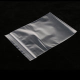 Max 500 Pieces Clear Grip Seal Ziplock Bag Self Seal Resealable Bags 8×12cm