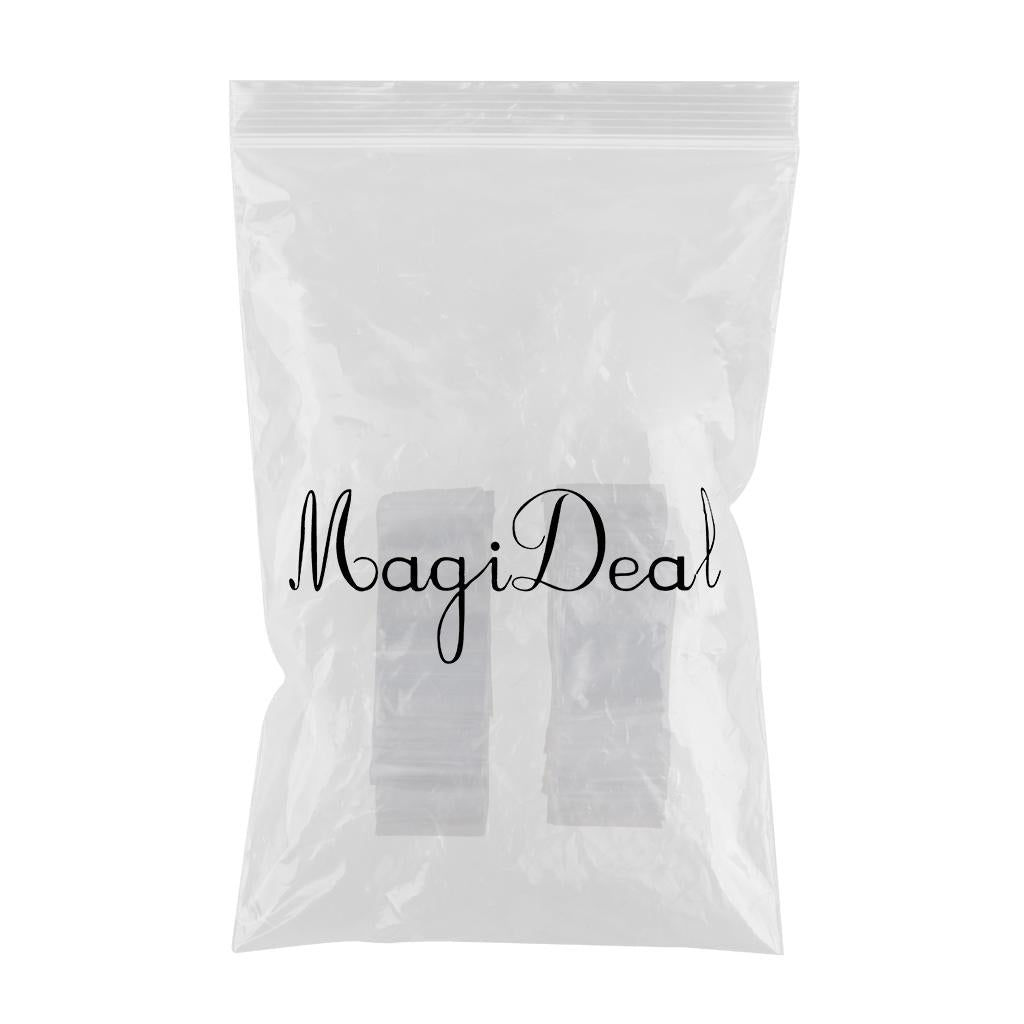 Max 500 Pieces Clear Grip Seal Ziplock Bag Self Seal Resealable Bags 8×12cm