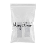 Max 500 Pieces Clear Grip Seal Ziplock Bag Self Seal Resealable Bags 8×12cm