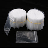 Max 500 Pieces Clear Grip Seal Ziplock Bag Self Seal Resealable Bags 9×13cm