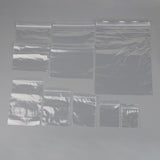 Max 100 Pieces Clear Grip Seal Ziplock Bag Self Seal Resealable Bags 11×16cm