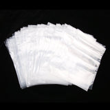 Max 100 Pieces Clear Grip Seal Ziplock Bag Self Seal Resealable Bags 12×17cm