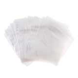 Max 100 Pieces Clear Grip Seal Ziplock Bag Self Seal Resealable Bags 12×17cm
