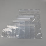 Max 100 Pieces Clear Grip Seal Ziplock Bag Self Seal Resealable Bags 14×20cm