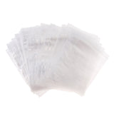 Max 100 Pieces Clear Grip Seal Ziplock Bag Self Seal Resealable Bags 14×20cm