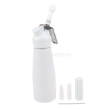Maxbell Aluminium Alloy Butter Cream Whipper Dispenser Coffee Dessert 0.5L White