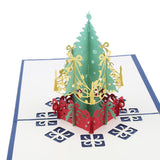Maxbell 3D Pop Up Greeting Cards Birthday Christmas Tree Xmas's Day Anniversary Blue