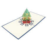 Maxbell 3D Pop Up Greeting Cards Birthday Christmas Tree Xmas's Day Anniversary Blue