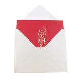 Maxbell 3D Solid Greeting Cards Christmas Birthday XMAS's Day Anniversary Red