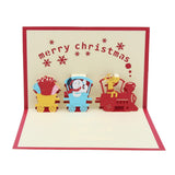 Maxbell 3D Christmas Cards, Pop Up Greeting Holiday Card for Xmas Handmade Gifts E