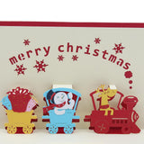 Maxbell 3D Christmas Cards, Pop Up Greeting Holiday Card for Xmas Handmade Gifts E