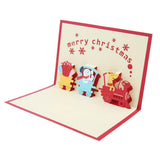 Maxbell 3D Christmas Cards, Pop Up Greeting Holiday Card for Xmas Handmade Gifts E