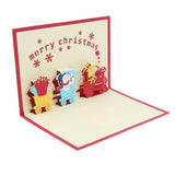 Maxbell 3D Christmas Cards, Pop Up Greeting Holiday Card for Xmas Handmade Gifts E