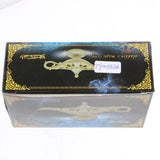 Maxbell Shiny Vintage Metal Aladdin Genie Light Lamp Tabletop Accent Gold-White