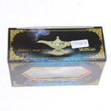 Maxbell Shiny Vintage Metal Aladdin Genie Light Lamp Tabletop Accent Silver-Blue