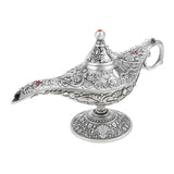 Maxbell Aladdin Genie Light Lamp Jewelry Holder Home Decoration Gift Silver