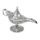 Maxbell Aladdin Genie Light Lamp Jewelry Holder Home Decoration Gift Silver