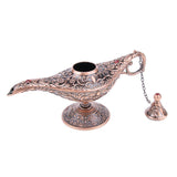 Maxbell Aladdin Genie Light Lamp Jewelry Holder Home Decoration Gift Red Copper