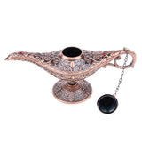 Maxbell Aladdin Genie Light Lamp Jewelry Holder Home Decoration Gift Red Copper