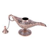 Maxbell Aladdin Genie Light Lamp Jewelry Holder Home Decoration Gift Red Copper