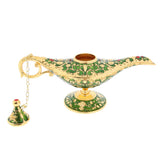 Maxbell Aladdin Genie Light Lamp Jewelry Holder, Home Decoration, Gift Green