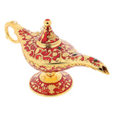 Maxbell Aladdin Genie Light Lamp Jewelry Holder, Home Decoration, Gift Red