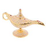 Maxbell Aladdin Genie Light Lamp Jewelry Holder, Home Decoration, Gift White