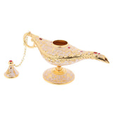 Maxbell Aladdin Genie Light Lamp Jewelry Holder, Home Decoration, Gift White