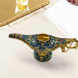 Maxbell Aladdin Genie Light Lamp Jewelry Holder, Home Decoration, Gift Light Blue