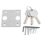 Max Maxb 304 Stainless Steel Antitheft Security Glass Door Lock for 10-12mm Thickness