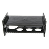 Max Maxb 7-Hole Black Acrylic Shot Glass Holder Rack Barware Whisky Cup Serving Tray