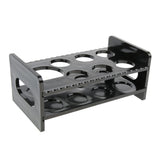 Max Maxb 7-Hole Black Acrylic Shot Glass Holder Rack Barware Whisky Cup Serving Tray