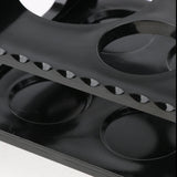 Max Maxb 7-Hole Black Acrylic Shot Glass Holder Rack Barware Whisky Cup Serving Tray