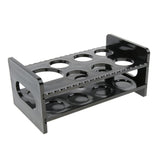 Max Maxb 7-Hole Black Acrylic Shot Glass Holder Rack Barware Whisky Cup Serving Tray