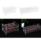Max Maxb 6-Hole Clear Acrylic Shot Glass Holder Rack Barware Whisky Cup Serving Tray