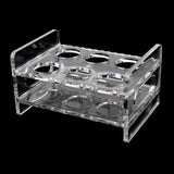Max Maxb 6-Hole Clear Acrylic Shot Glass Holder Rack Barware Whisky Cup Serving Tray