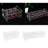 Max Maxb 6-Hole Clear Acrylic Shot Glass Holder Rack Barware Whisky Cup Serving Tray
