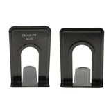 Maxbell 1 Pair Iron Metal T Shaped Bookends Desk Organizer Book Holder Black