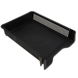 Max Acrylic Side Load Stackable A4 Paper Tray Organizer Folders Storage Black