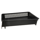 Max Acrylic Side Load Stackable A4 Paper Tray Organizer Folders Storage Black