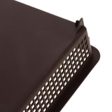 Max Acrylic Side Load Stackable A4 Paper Tray Organizer Folders Storage Brown