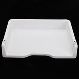 Max Acrylic Side Load Stackable Paper Tray Organizer Letter File Storage White