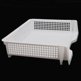Max Acrylic Side Load Stackable Paper Tray Organizer Letter File Storage White