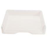 Max Acrylic Side Load Stackable Paper Tray Organizer Letter File Storage White